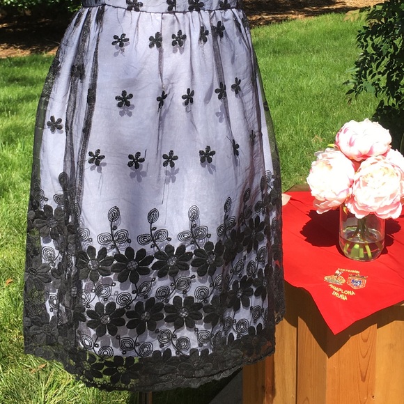 blue w/ black detail dress broken zipper - Picture 8 of 8